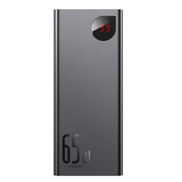 Adaman PowerBank 2x USB 1x USB-C 1X Microousb 200MAH 65W Quick Charge Black