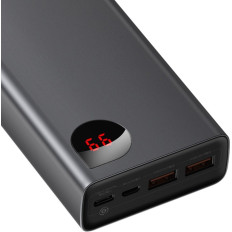 Adaman PowerBank 2x USB 1x USB-C 1X Microousb 200MAH 65W Quick Charge Black
