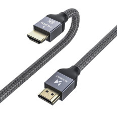Kábel HDMI kábel 2.1 8K 60 Hz 48 Gbps 4K 120 Hz 2k 144 Hz 1 M Ezüst