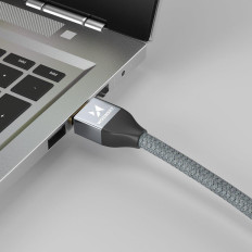 Kábel káblov HDMI 2.1 8K 60 Hz 48 Gbps 4K 120 Hz 2K 144 Hz 3 m Striebro