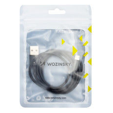 Silný káblový vodič v USB Microusb 2.4A 1M Čierna rukavica