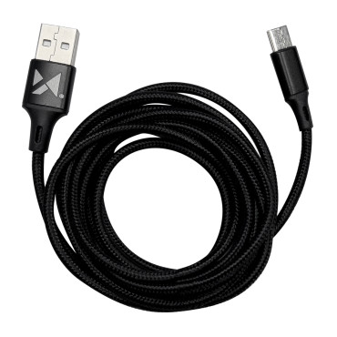 Stærk kabeltråd i USB USB-C 2.4A 1M Sort