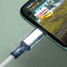 Fio de cabo forte em USB USB-C 2.4A 1M Preto