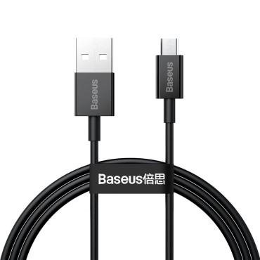 Superior Cable USB MicroUSB kábel a gyors betöltéshez 2a 1m fekete