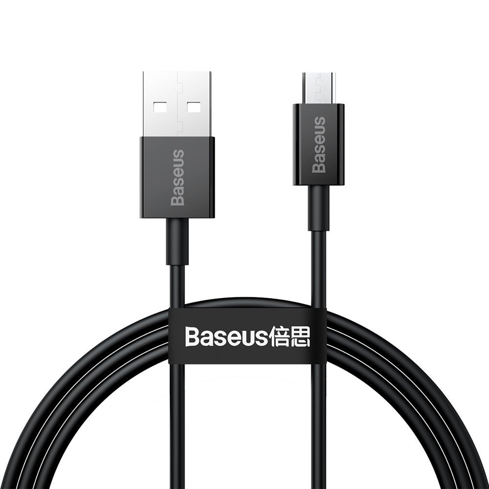 Superior Cable USB MicroUSB kábel a gyors betöltéshez 2a 1m fekete