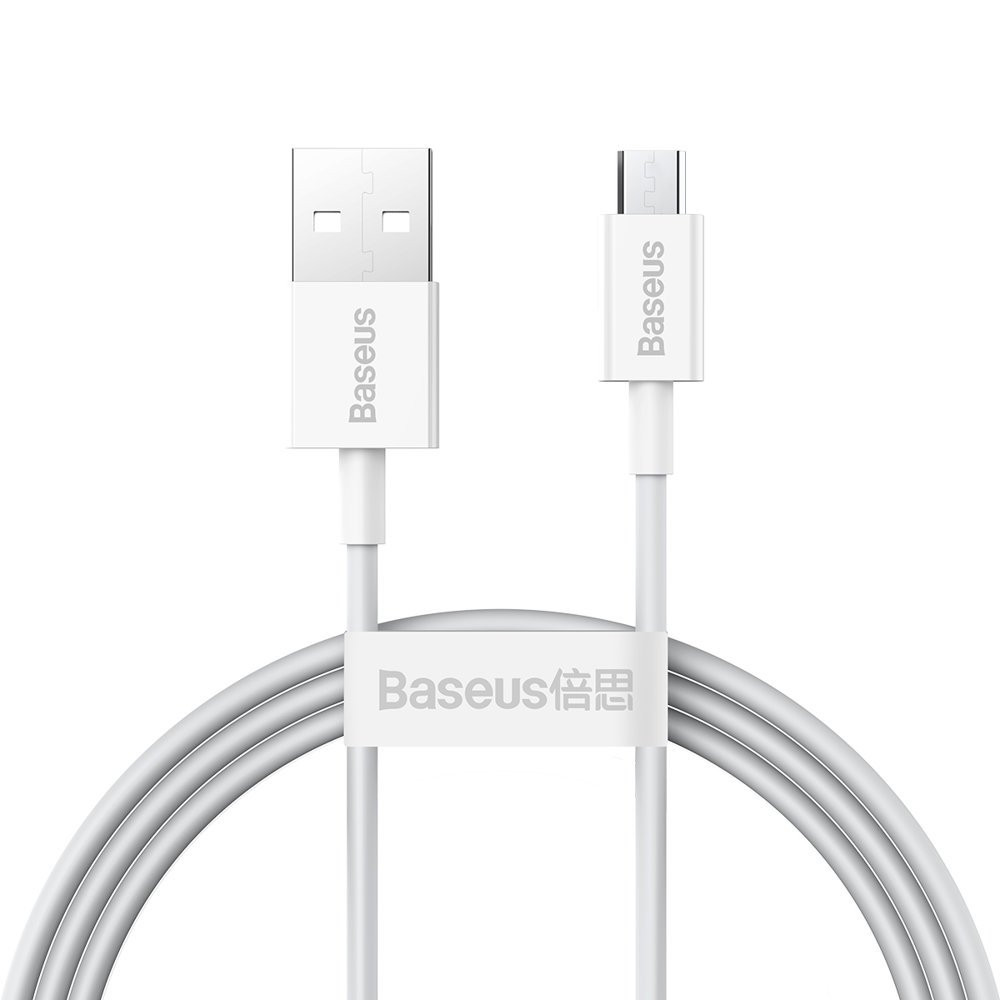 Superior kabel USB MicroUSB-kabel för snabb lastning 2A 1m vit