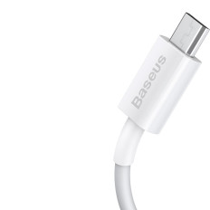 Cable superior USB USB Cable para carga rápida 2a 1m blanco