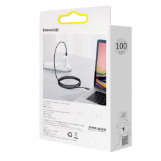 Superior kabel USB-C USB-C Snabbladdning FCP 100W 5A 20V 1M Svart