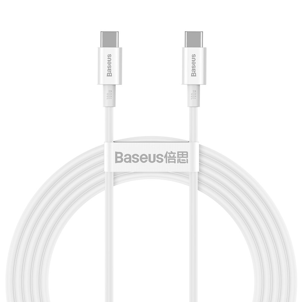 Superior kabel USB-C USB-C Snelle lading FCP 100W 5A 20V 2M White