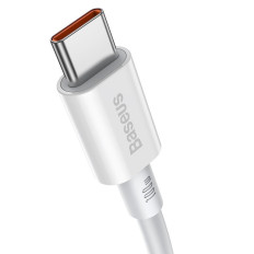 Superior Cable USB-C USB-C Nopea lataus FCP 100W 5A 20V 2m valkoinen