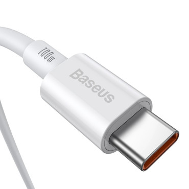 Superior kabel USB-C USB-C Snabbladdning FCP 100W 5A 20V 2M Vit