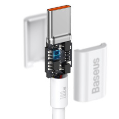 Vynikajúci kábel USB-C USB-C Rýchly náboj FCP 100W 5A 20V 2M Biela