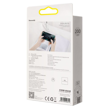 Legendárny uhlový kábel kábel pre USB prehrávač USB-C 66W 2M BLUE
