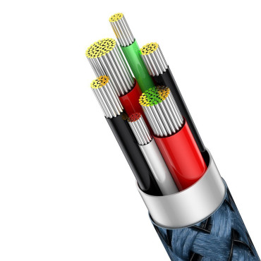 Cable de cable de ángulo legendario para jugador USB USB-C 66W 2M AZUL
