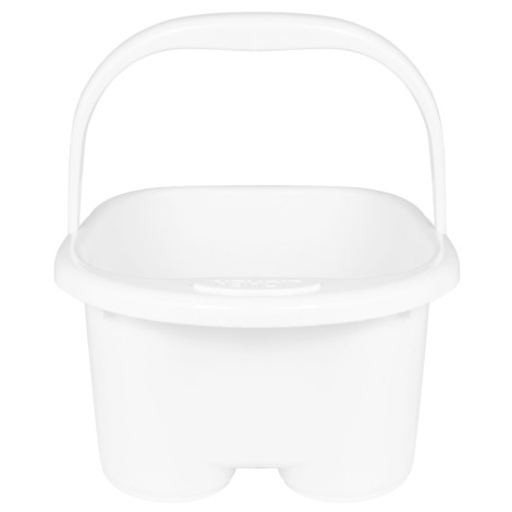 Bacia Pedicure ACTIVESHOP White Lich com Asa e Fundo Perfilado — vista frontal