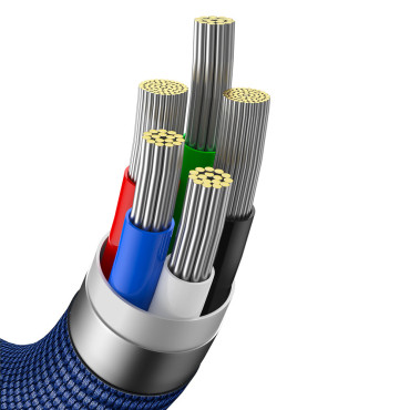 Kabelski kabel za hitro nalaganje in prenos podatkov USB-C iPhone Lightning 20W 1.2m Modra