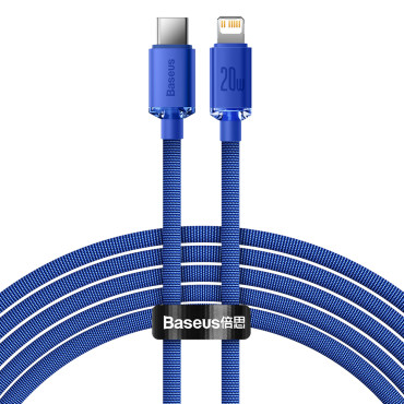 Kabelski kabel za hitro nalaganje in prenos podatkov USB-C iPhone Lightning 20W 2M BLUE