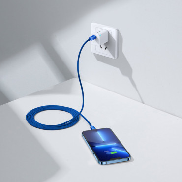 Kabel kabela za brzo utovar i prijenos podataka USB-C iPhone Lightning 20W 2M plava