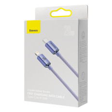 Câble de câble pour chargement rapide et transfert de données USB-C iPhone Lightning 20W 2M violet