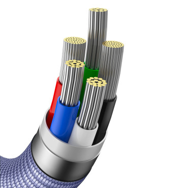 Kabelski kabel za hitro nakladanje in prenos podatkov USB-C iPhone Lightning 20W 2M Purple