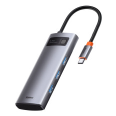 Többfunkciós USB 5W1 USB-C PD 100W HDMI szürke