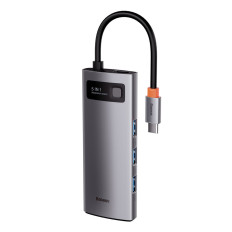 Multifunktionell USB 5W1 USB-C PD 100W HDMI GRAY