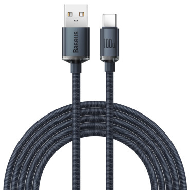 Kabelinė kabelis greitai įkrovimui ir USB C-C100W 2M duomenų perdavimui