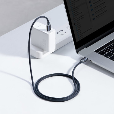 Kabelkabel zum schnellen Laden und Datenübertragung USB-C USB-C 100W 1.2m Schwarz