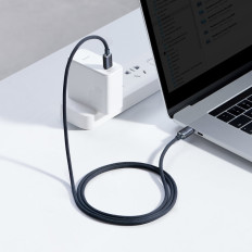 Kabelkabel for rask lasting og dataoverføring USB-C USB-C 100W 1.2m svart