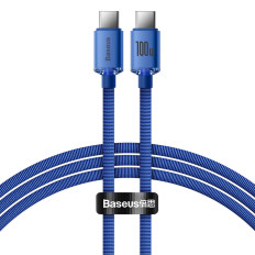 Kabelkabel zum schnellen Laden und Datenübertragung USB-C USB-C 100W 1.2m Blau