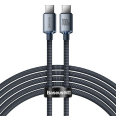Kabelski kabel za hitro nalaganje in prenos podatkov USB-C USB-C 100W 2M črna