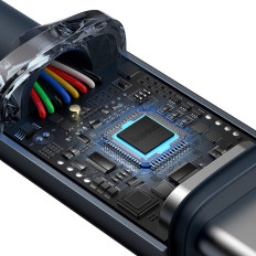 Kabelski kabel za hitro nalaganje in prenos podatkov USB-C USB-C 100W 2M črna