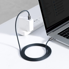 Kabelski kabel za hitro nalaganje in prenos podatkov USB-C USB-C 100W 2M črna