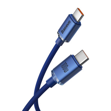 Kábelkábel a gyors terheléshez és az adatátvitelhez USB-C USB-C 100W 2M kék