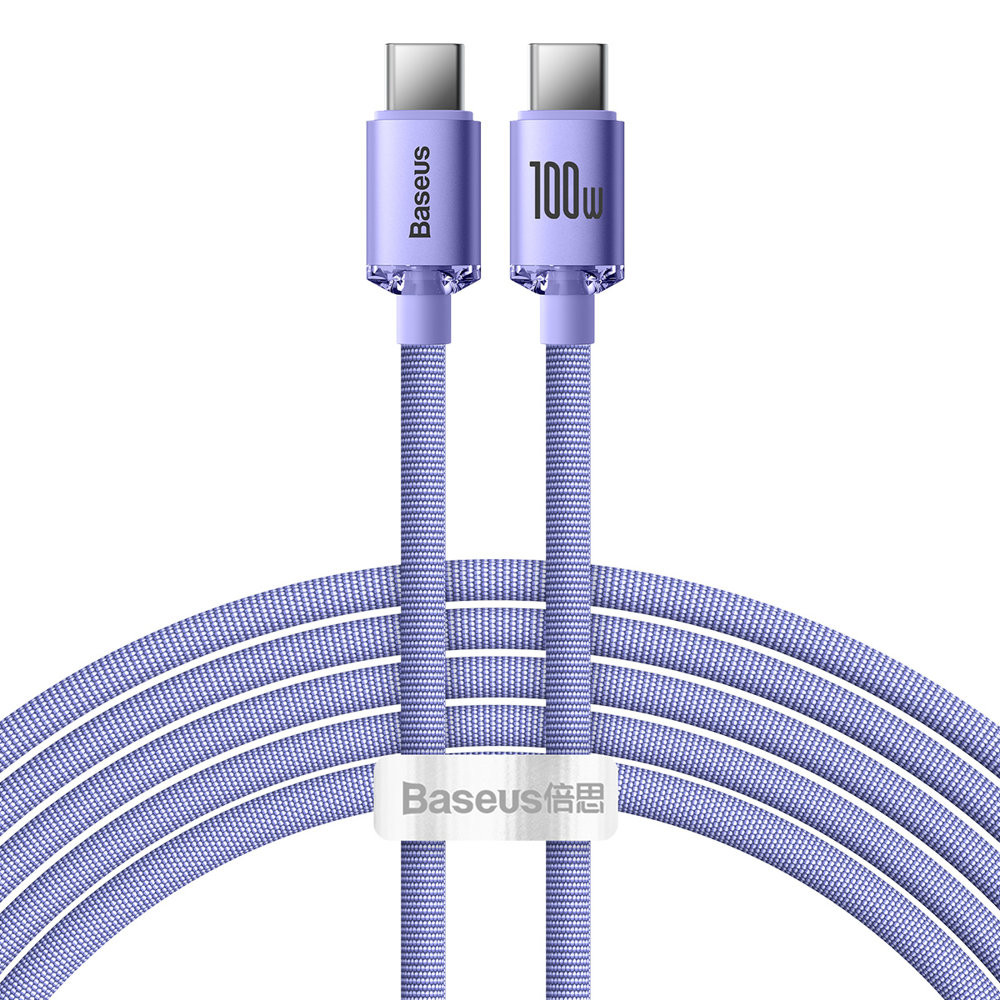 Kabelkabel für schnelles Laden und Datenübertragung USB-C USB-C 100W 2M lila