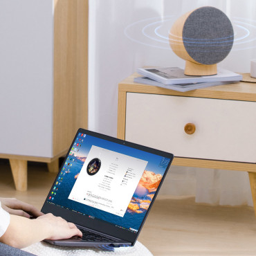 Trasmettitore ricevitore adattatore USB Mini Bluetooth 5.0 per un computer nero