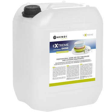 Kvapalné opláchnutie a lesklé umývanie riadu v gastronomických umývačkách 10l Hendi 975015