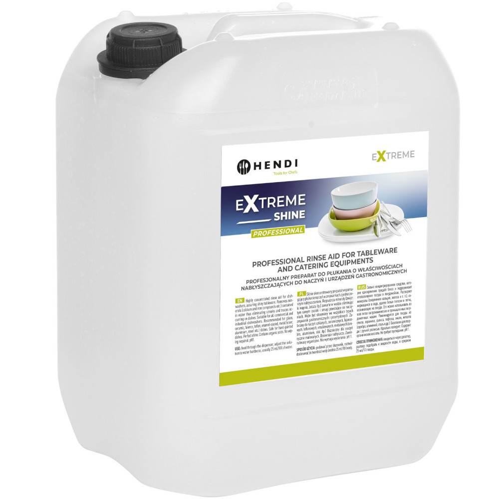 Liquid Rinse-bearer and shiny dishwashing in gastronomic dishwashers 10l - Hendi 975015