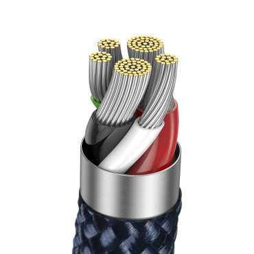 Explorer-serien Kabel USB-C-kabel iPhone Lightning 20W 1M blå