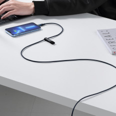 Raziskovalec serija kabel USB-C kabel iPhone Lightning 20W 1M BLUE