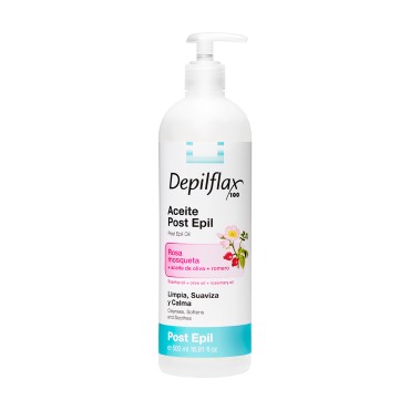 Depilflax 100 olja efter vaxning 500ml — framsida