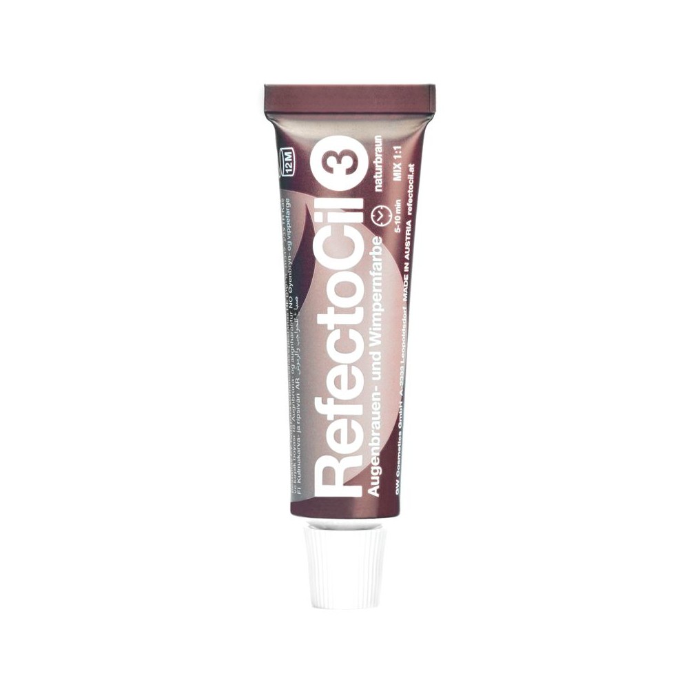 Gel henna Refectocil 3 Brown — vista frontal