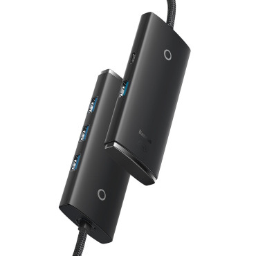 Lite-sarja HUB UB-C 4X HUB 3.0 1m musta
