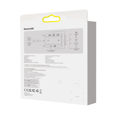 Lite serija Hub UB-C 4x Hub 3.0 1m Črna