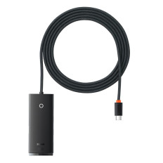 Lite Series Hub Adapter USB-C 4X USB 3.0 2M Svart