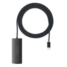 Lite Series Hub Adapter USB-C 4X USB 3.0 2M Svart