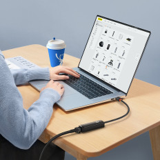 Externt USB LAN-kort Typ A RJ45 100Mbps grå