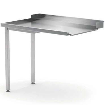 Vypúšťacia tabuľka pre umývačky riadu 1000 x 700 x 850 mm - vľavo