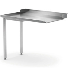 Kisülés asztal mosogatógépekhez 1000 x 700 x 850 mm - Bal