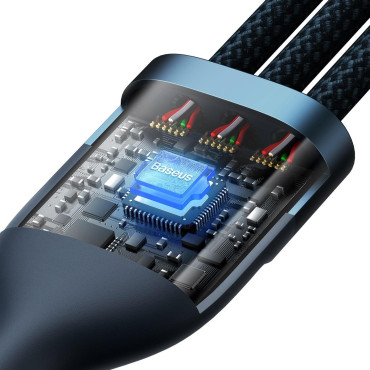Flash Series II USB-C kabel USB Vrsta IPHONE Strela Microurouroousb 100W 1.5m Modra